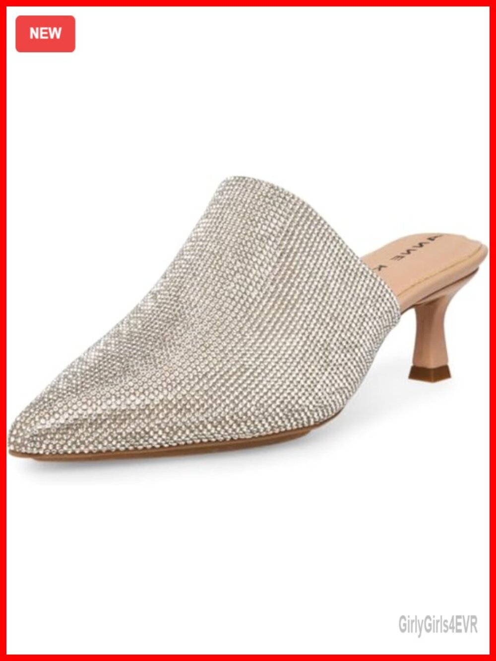 Anne Klein Impress-c Kitten Heel Mules Pointed Toe Slip-On Work